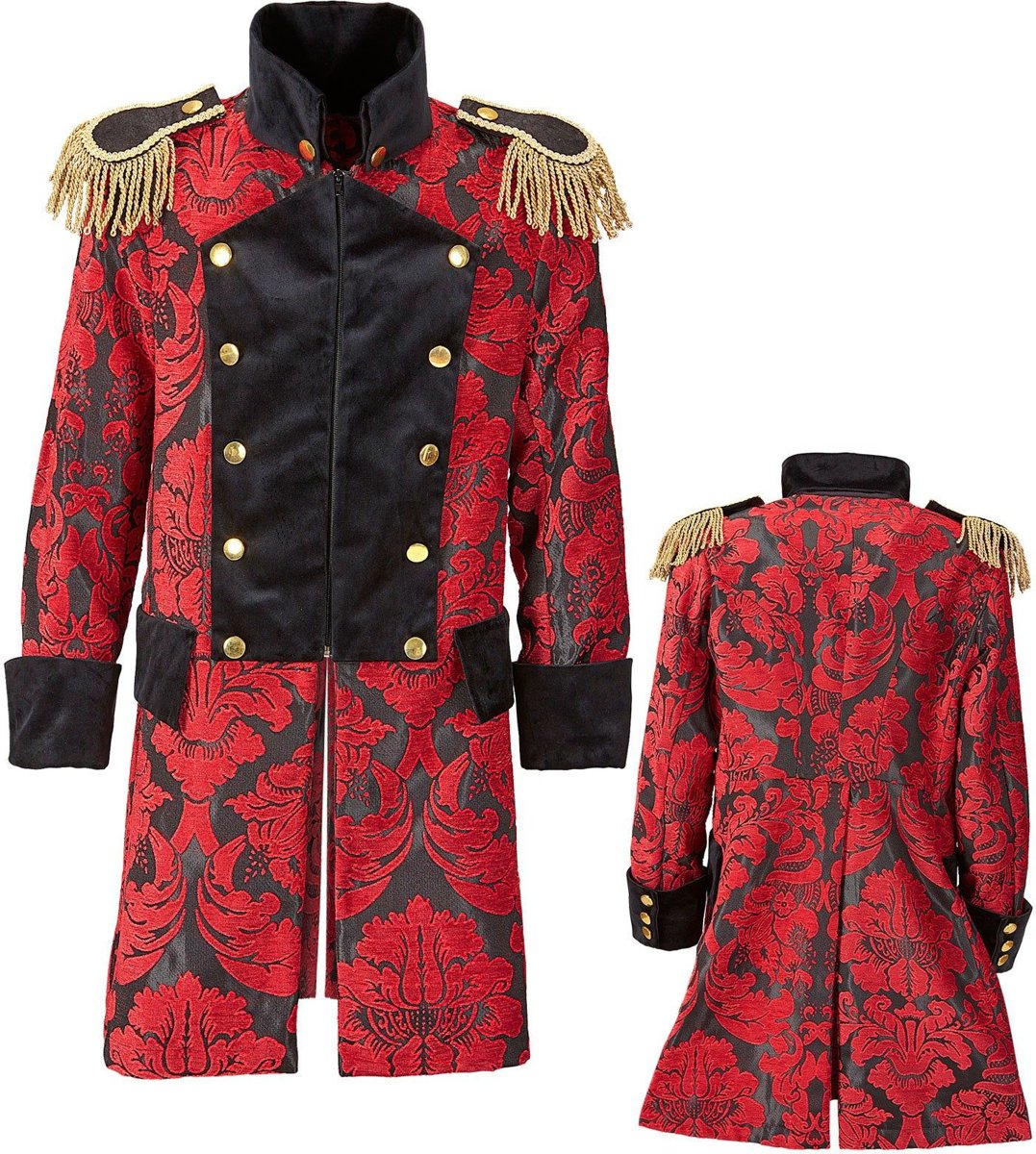 Middeleeuwen & Renaissance Kostuum | Royale Paradejas Rood Man | Small | Halloween | Verkleedkleding